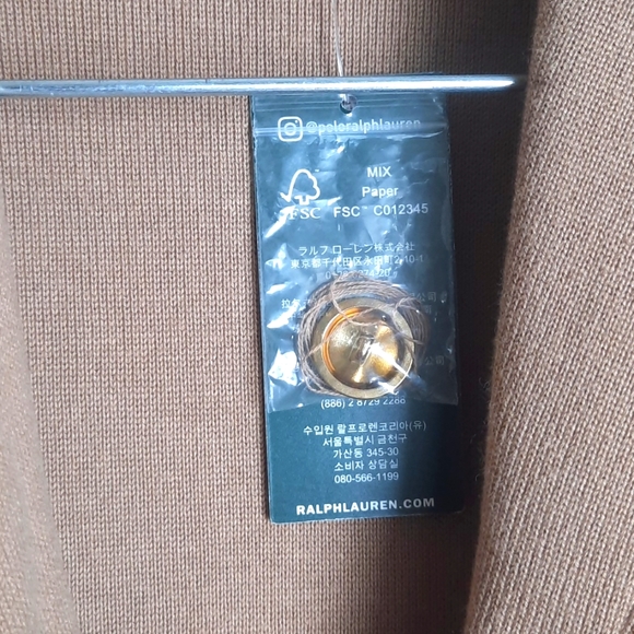 Lauren Ralph Lauren Knitted Blazer in color Tan, XS - Picture 8 of 16
